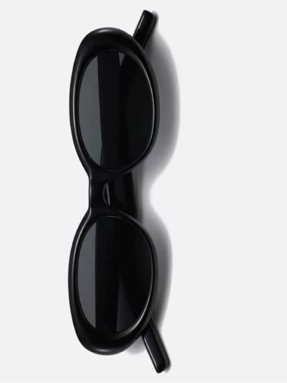 Best-selling cat-yes Black Oval Sunglasses - Sleek Everyday Style